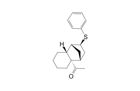 RAC-1-(1S*,2R*,4S*,4A-R*,8A-S*-1,4-METHANO-2-PHENYLTHIO-DECAHYDRO-4A-NAPHTHYL)-ETHANONE