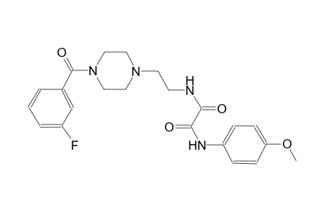 ethanediamide, N~1~-[2-[4-(3-fluorobenzoyl)-1-piperazinyl]ethyl]-N~2~-(4-methoxyphenyl)-