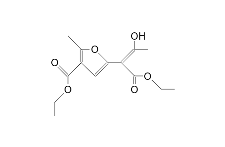 Ethyl-2-methyl-5-(1-(ethoxycarbonyl)-2-oxo-propyl)-furan-3-carboxylate