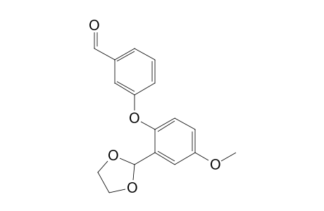 3-[2-(1,3-Dioxolan-2-yl)-4-methoxy-phenoxy]benzaldehyde