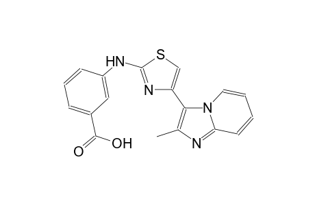 benzoic acid, 3-[[4-(2-methylimidazo[1,2-a]pyridin-3-yl)-2-thiazolyl]amino]-