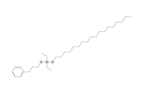 Silane, diethyloctadecyloxy(3-phenylpropoxy)-