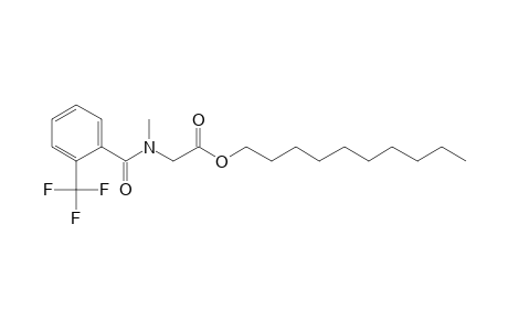 Sarcosine, N-(2-trifluoromethylbenzoyl)-, decyl ester