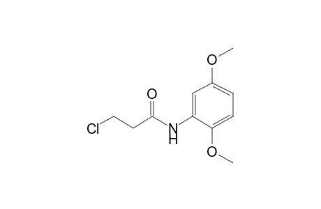 N-(2',5'-DIMETHOXYPHENYL)-3-CHLOROPROPANAMIDE