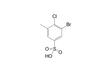 3-Bromo-4-chloro-5-methylbenzenesulfonic acid