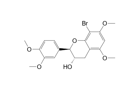 3',4',5,7-TETRA-O-METHYL-8-BROMO-CATECHIN