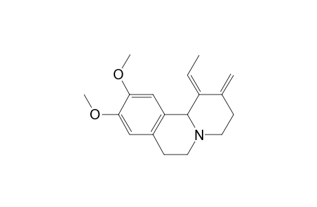 (1E)-1-ethylidene-9,10-dimethoxy-2-methylene-1,3,4,6,7,11b-hexahydro-2H-pyrido[2,1-a]isoquinoline