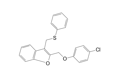 2-[(p-chlorophenoxy)methyl]-3-[(phenylthio)methyl]benzofuran