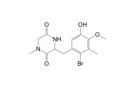 3-(2-Bromo-5-hydroxy-4-methoxy-3-methyphenylmethyl)-1-methyll-2,5-piperazinedione