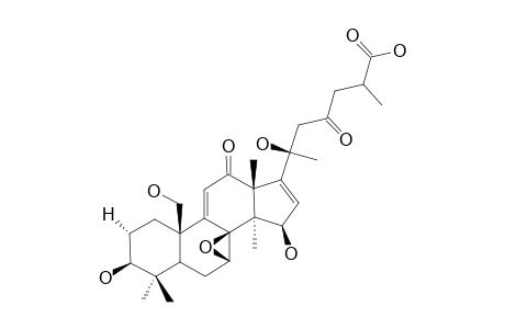 ELFVINGIC-ACID-F;7-BETA,8-BETA-EPOXY-3-BETA,15-BETA,19,20S-TETRAHYDROXY-12,23-DIOXOLANOST-9(11),16-DIEN-26-OIC-ACID