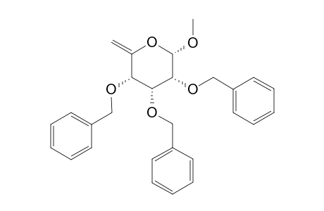 Methyl 2,3,4-tri-O-benzyl-.alpha.,D-xylo-hex-5-enopyranoside