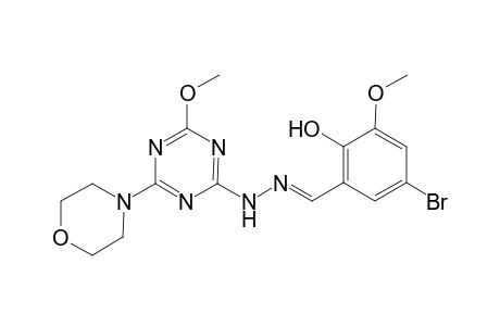 4-Bromo-2-methoxy-6-[(4-methoxy-6-morpholin-4-yl-[1,3,5]triazin-2-yl)-hydrazonomethyl]-phenol