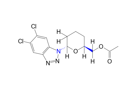 trans-6-(5,6-dichloro-1H-benzotriazol-1-yl)tetrahydro-2H-pyran-2-methanol, acetate (ester)