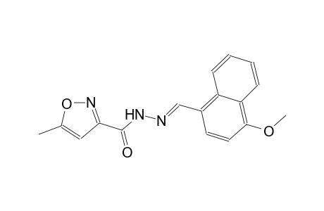 N'-[(E)-(4-methoxy-1-naphthyl)methylidene]-5-methyl-3-isoxazolecarbohydrazide