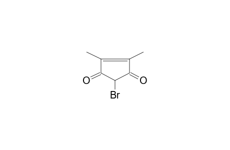 4-Cyclopentene-1,3-dione, 2-bromo-4,5-dimethyl-