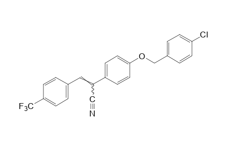 2-{p-[(p-CHLOROBENZYL)OXY]PHENYL}-3-(alpha,alpha,alpha-TRIFLUORO-p-TOLYL)ACRYLONITRILE