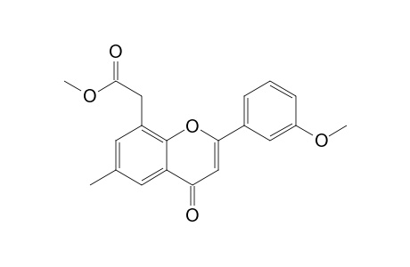 8-(METHOXYCARBONYLMETHYL)-2-(3'-METHOXYPHENYL)-6-METHYL-4H-1-BENZOPYRAN-4-ONE