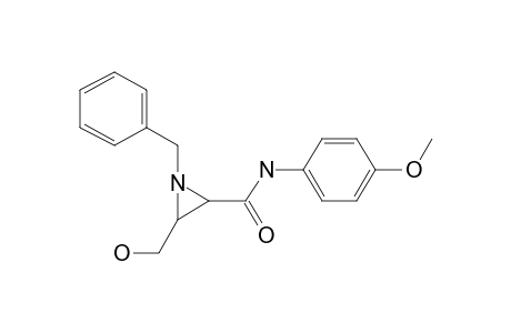 1-Benzyl-2-hydroxymethyl-cis-3-(p-methoxyphenylcarbamoyl)aziridine