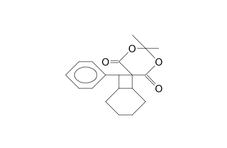 2',2'-Dimethyl-8-endo-phenyl-spiro[cis-bicyclo(4.2.0.)octane-7,5'-(1,3)dioxane]-4',6'-dione