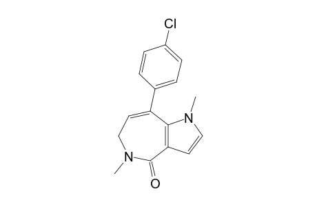 1,5-Dimethyl-8-(4-chlorophenyl)-5,6-dihydro-1H-pyrrolo[3,2-c]azepin-4-one