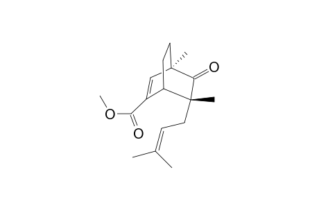 Methyl 1,5-dimethyl-5-endo-(3-methylbut-2-enyl)-6-oxobicyclo[2.2.2]oct-2-ene-3-carboxylate