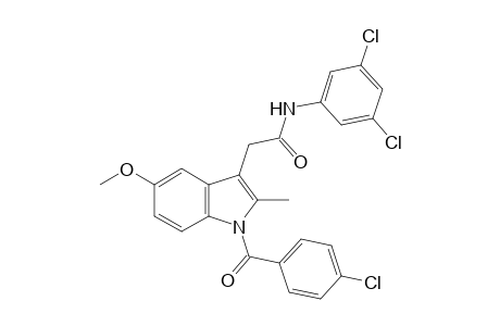 1-(p-chlorobenzoyl)-3',5'-dichloro-5-methoxy-2-methylindole-3-acetanilide