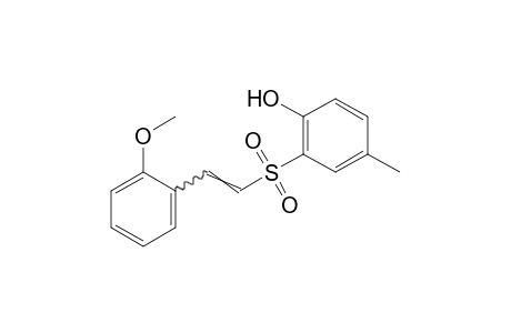 2-[(o-methoxystyryl)sulfonyl]-p-cresol