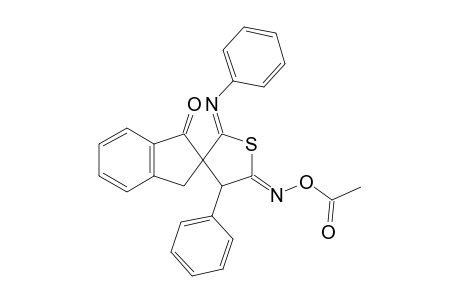 5'-(Acetoxyimino)-4'-phenyl-2'-(phenylimino)-1-oxo-2',3',4',5'-tetrahydro-spiro[indane-2,3'-thiophene]