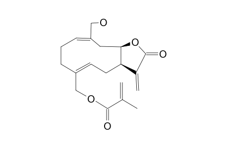 GERMACRA-1(10)E,4Z,7(11)-TRIEN-12,8-A-OLIDE,14-HYDROXY-15-METHACRYLOYLOXY