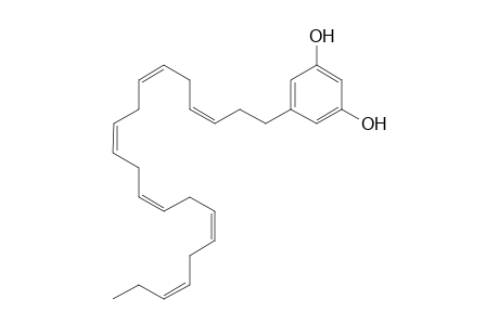 (3'Z,6'Z,9'Z,12'Z,15'Z,18'Z)-5-(HENICOSA-3',6',9',12',15',18'-HEXAENYL)-BENZENE-1,3-DIOL