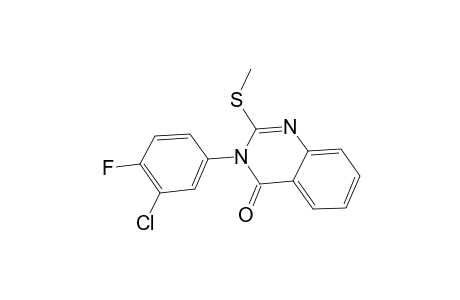 3-(3-Chloro-4-fluorophenyl)-2-(methylsulfanyl)-4(3H)-quinazolinone