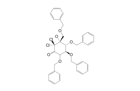 (1S)-(1-(OH),2,4/1,3)-2,3,4-TRI-O-BENZYL-1-C-[(BENZYLOXY)-METHYL]-6,6-DICHLORO-5-OXO-1,2,3,4-CYCLOHEXANETETROL