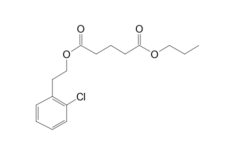 Glutaric acid, 2-(2-chlorophenyl)ethyl propyl ester