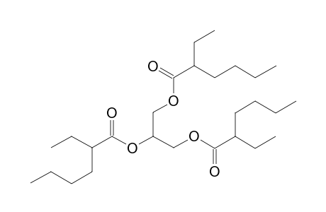 2-Ethylhexanoic acid 2,3-bis(2-ethyl-1-oxohexoxy)propyl ester