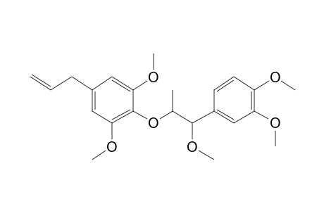 4-[2-(2,6-Dimethoxy-4-prop-2-enylphenoxy)-1-hydroxypropyl]-2-methoxyphenol, 2me derivative (isomer 1)