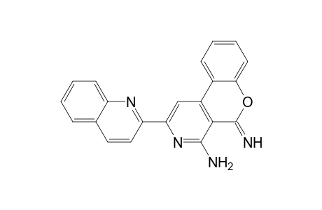 5H-[1]Benzopyrano[3,4-c]pyridin-4-amine, 5-imino-2-(2-quinolinyl)-