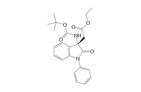 (S)-Ethyl 2-(3-((tert-butoxycarbonyl)amino)-2-oxo-1-phenylindolin-3-yl)acetate