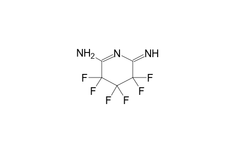 3,3,4,4,5,5-HEXAFLUORO-2-AMINO-6-IMINO-1-AZA-1-CYCLOHEXENE