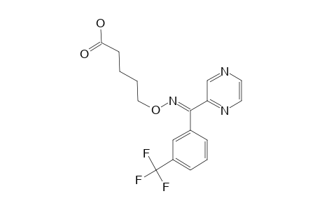 5-[[pyrazin-2-yl-[3-(trifluoromethyl)phenyl]methylene]amino]oxyvaleric acid