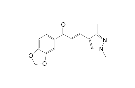 (2E)-1-(2H-1,3-benzodioxol-5-yl)-3-(1,3-dimethyl-1H-pyrazol-4-yl)prop-2-en-1-one