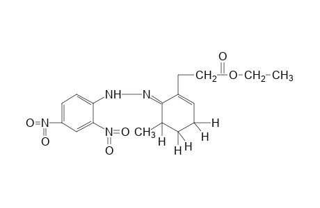 5-methyl-6-oxo-1-cyclohexene-1-propionic acid, ethyl ester, (2,4-dinitrophenyl)hydrazone