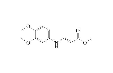 (E)-3-(3,4-dimethoxyanilino)-2-propenoic acid methyl ester