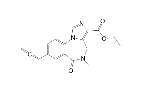 5-Methyl-6-oxo-8-propa-1,2-dienyl-4H-imidazo[1,5-a][1,4]benzodiazepine-3-carboxylic acid ethyl ester