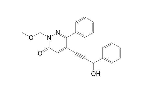 5-(3-Hydroxy-3-phenylprop-1-ynyl)-2-methoxymethyl-6-phenyl-3-pyridazinone