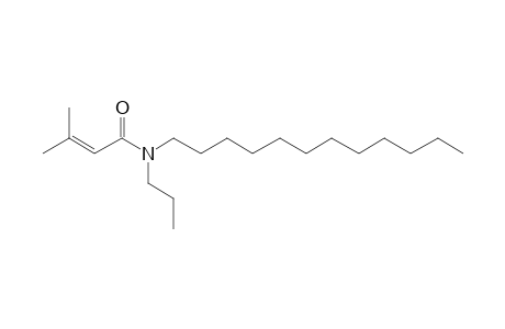 but-2-Enoylamide, 3-methyl-N-propyl-N-dodecyl-