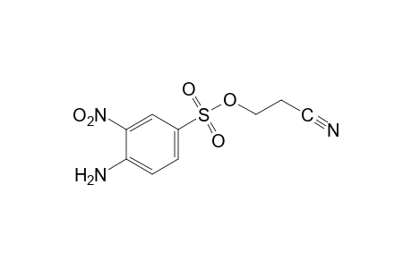 4-amino-3-nitrobenzenesulfonic acid, 2-cyanoethyl ester