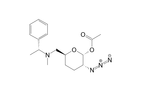 1-o-Acetyl-2-azido-2,3,4,6-tetradeoxy-6-{methyl-[(1R)-phenylethyl]amino}-.alpha.,D-erythro-hexopyranose