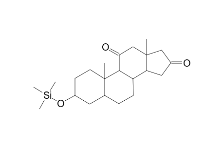 5.alpha.-Androstan-3.beta.-ol-11,16-dione(3.beta.-trimethylsilyl ether)