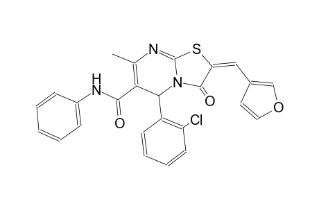 (2E)-5-(2-chlorophenyl)-2-(3-furylmethylene)-7-methyl-3-oxo-N-phenyl-2,3-dihydro-5H-[1,3]thiazolo[3,2-a]pyrimidine-6-carboxamide