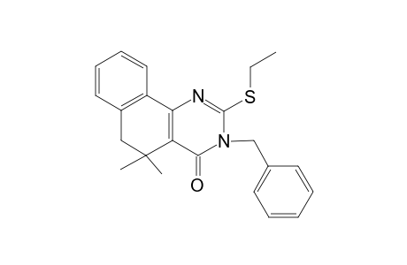 3-benzyl-2-(ethylsulfanyl)-5,5-dimethyl-5,6-dihydrobenzo[h]quinazolin-4(3H)-one